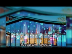 풀 컬러 LED 디스플레이 비디오 벽 투명 필름 LED 화면