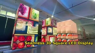 창조적인 사각 란 발광 다이오드 표시 이음새가 없는 3D 스크린