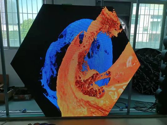 Hexagon Creative Led Signs Screen Customized hex led display Full Color led display