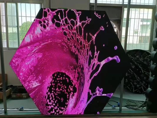 Hexagon Creative Led Signs Screen Customized hex led display Full Color led display