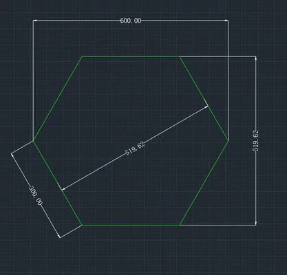 ROHS 300mm P3.2 Hexagon Led Display Screen Full Colour