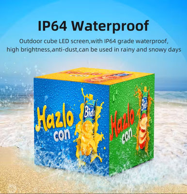 5 Face Creative LED Display Video Cube ROHS Certificated For Exhibitions