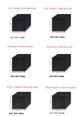 ODM Indoor Creative LED Display Magic Cube Box 5 Face Screen