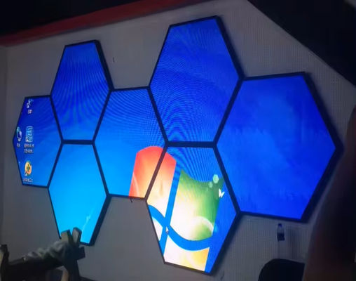 Hotel GOB Hex Led Display Panel Screen Full Color 600mm P4mm