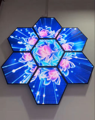Hotel GOB Hex Led Display Panel Screen Full Color 600mm P4mm