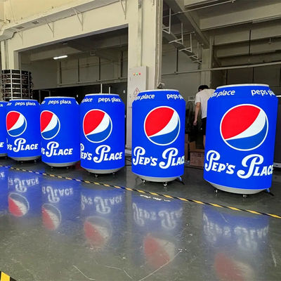 Custom Size Special Beer Bottle Can LED Screen Full Color Advertising Digital Signage Beverage Can Shape Flexible LED Display
