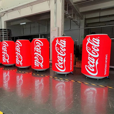 Custom Size Special Beer Bottle Can LED Screen Full Color Advertising Digital Signage Beverage Can Shape Flexible LED Display