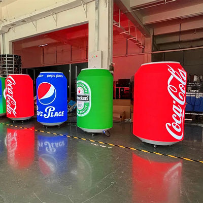 Custom Size Special Beer Bottle Can LED Screen Full Color Advertising Digital Signage Beverage Can Shape Flexible LED Display