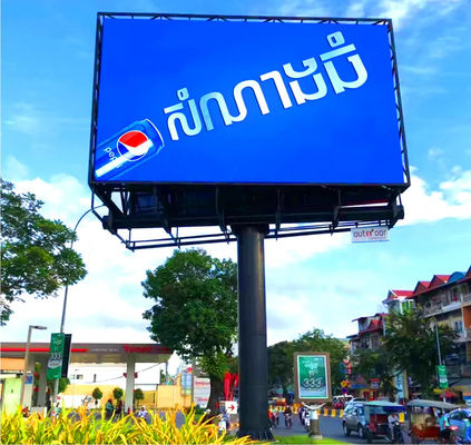 P3.33 Street outdoor pole led display for advertising screen