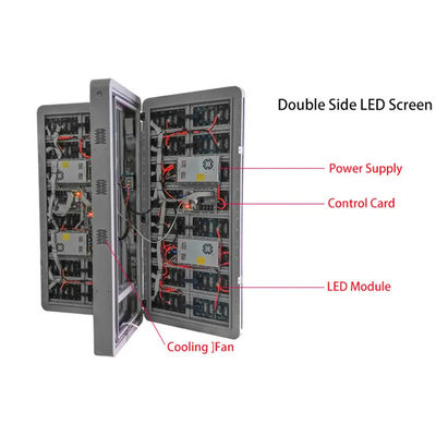outdoor street lighting pole led display P4 Light Pole Led Screen