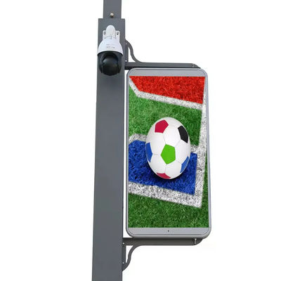 P4 Outdoor Street Light Pole LED Display Standing Street LED Screen