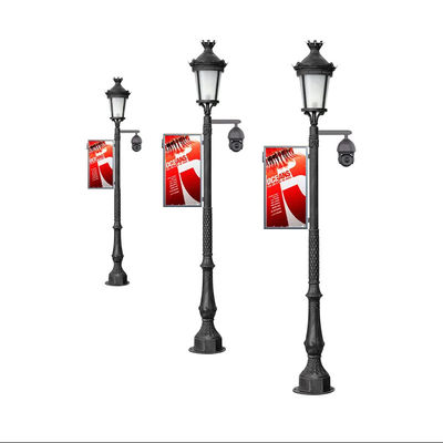 P4 Outdoor Street Light Pole LED Display Standing Street LED Screen