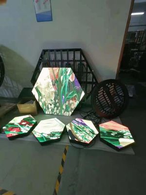 Hotel GOB Hex Led Display Panel Screen Full Color 600mm P4mm