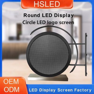 원자리 로고 LED 표지판 맞춤형 LED 로고 화면 P4 둥근 LED 디스플레이