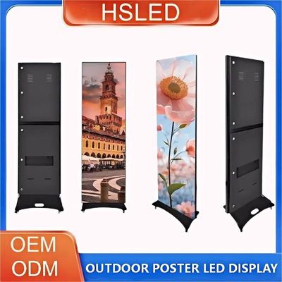 LED 포스터 디스플레이 서있는 디스플레이 스크린 포스터 LED 광고 640*1920 야외 LED 포스터