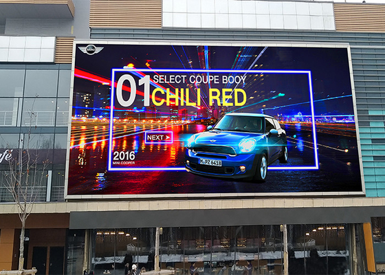 HD Wall Mounted Type Outdoor LED Displays Back Maintenance LED Screen Billboard